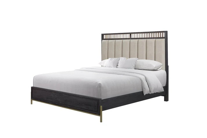 Elure - Upholstered & Strap Panel Bed King