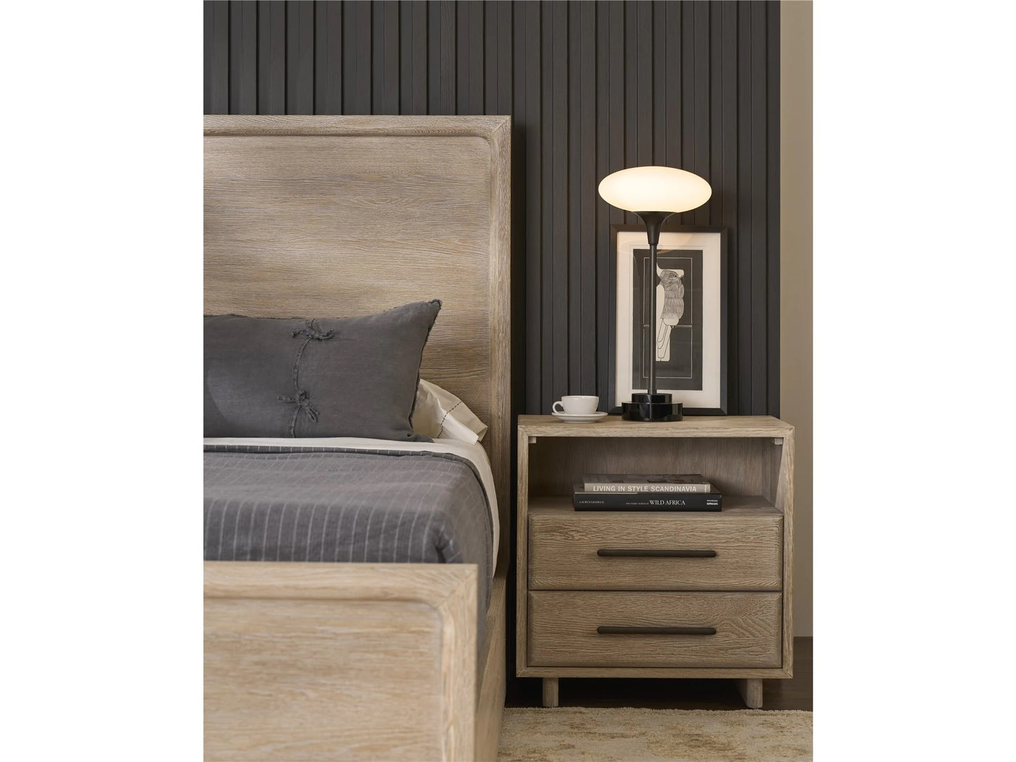 Universal - Sable & Desert-Modern Desert Panel Bed Queen