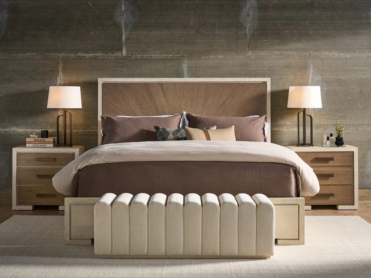 Universal - Mist & Veil-Modern Mist Panel Bed Queen