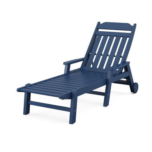 POLYWOOD - Country Living Chaise with Arms & Wheels - FREE SHIPPING