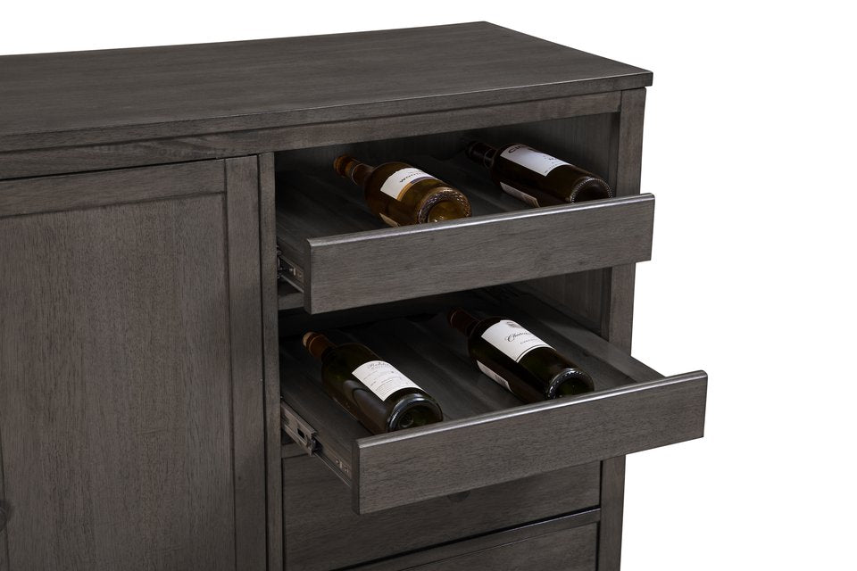 SoMa - Wine & Storage Cabinet in Coal