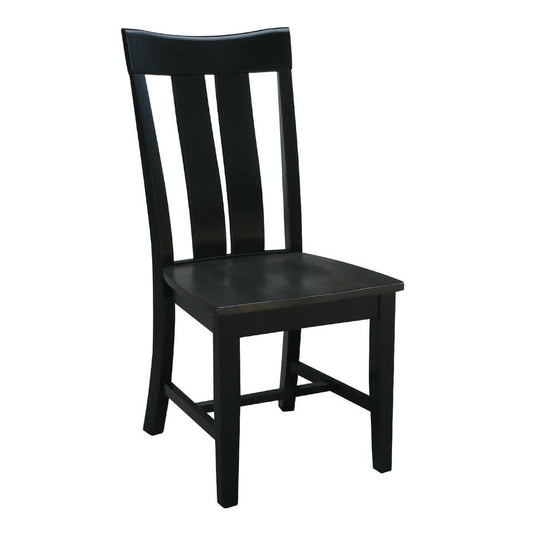 Cosmopolitan - Ava Chair in Coal & Black (Set of 2)