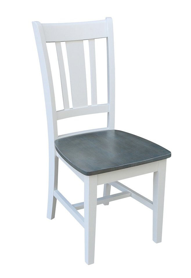 Dining Essentials - San Remo Chair in Heather Gray & White (Set of 2)