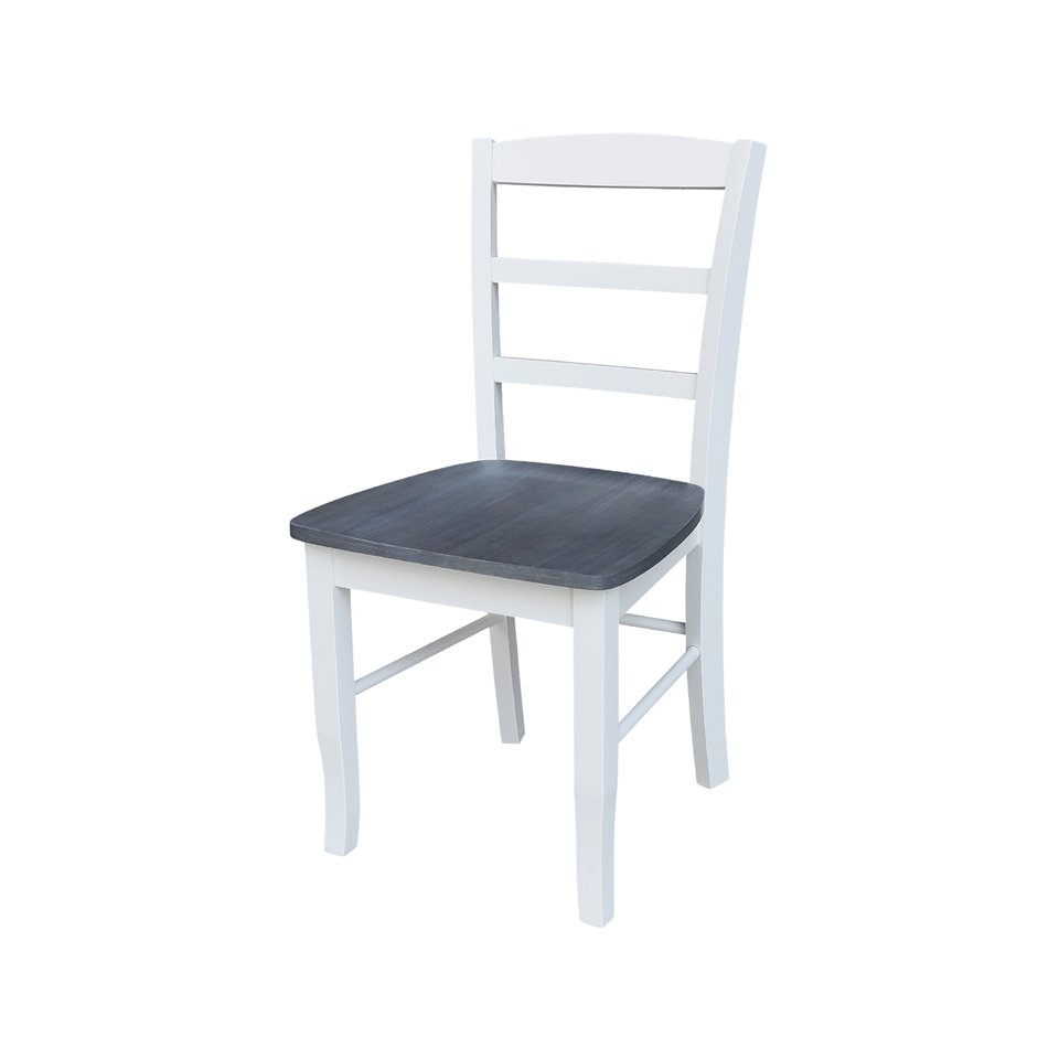 Dining Essentials - Madrid Chair in Heather Gray & White (Set of 2)