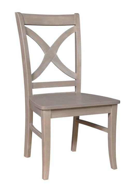 Cosmopolitan - Salerno Chair in Taupe Gray (Set of 2)