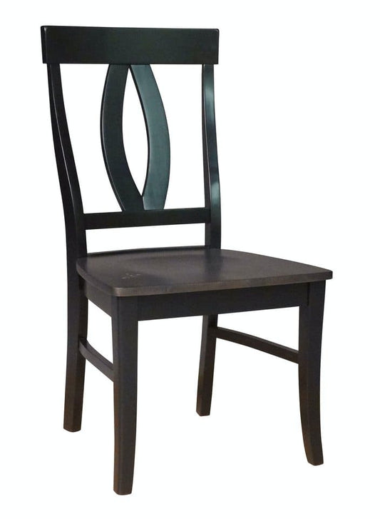 Cosmopolitan - Verona Chair in Coal & Black (Set of 2)