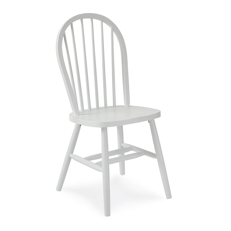 Dining Essentials - Windsor Chair in Pure White (Set of 2)