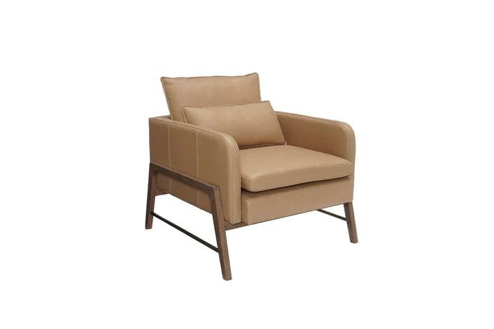 Elure - Hi-Leg Leather Accent Chair