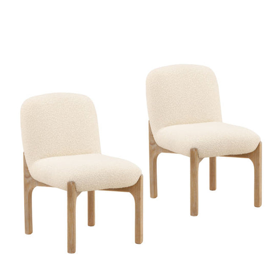 Ember Dining Chair Set of 2 Cream
