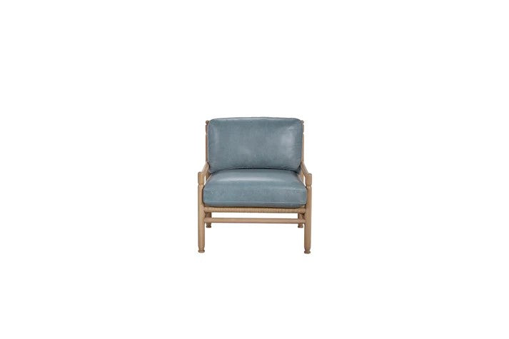 Pleasant Hill - Mist Leather Accent Chair