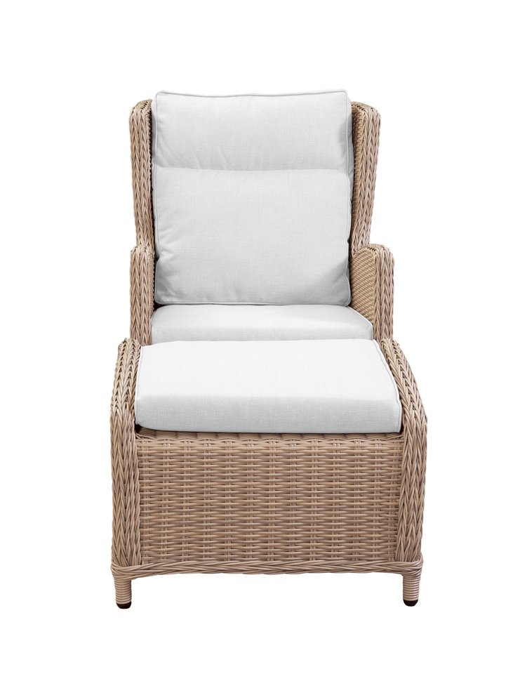 PARKS: Outdoor Living - Biscayne Lounge Chair w/ Footstool