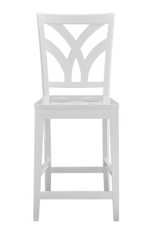 Hampton - Palm Stool in Pure White (Set of 2)