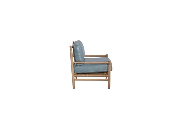 Pleasant Hill - Mist Leather Accent Chair