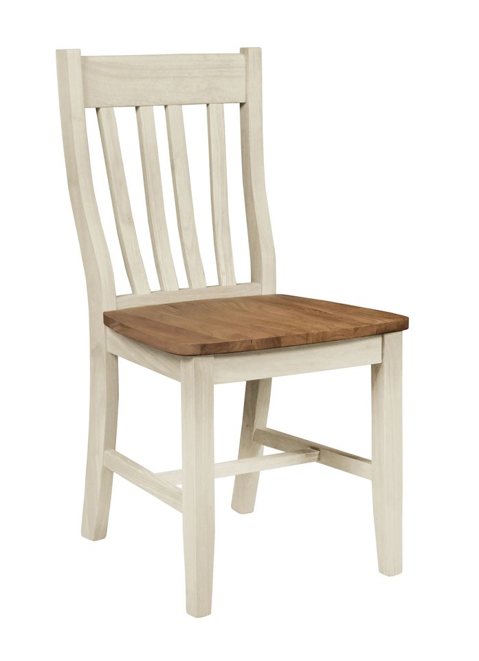 Dining Essentials - Cafe Chair in Hickory & Shell (Set of 2)
