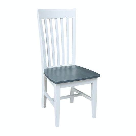 Cosmopolitan - Tall Mission Chair in Heather Gray & White (Set of 2)