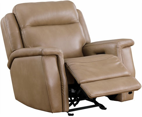 Leather Italia - Fischer P2 Glider Recliner in Saddle