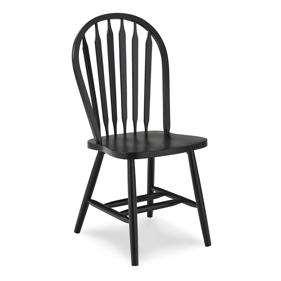 Dining Essentials - Windsor Arrowback Chair in Black (Set of 2)