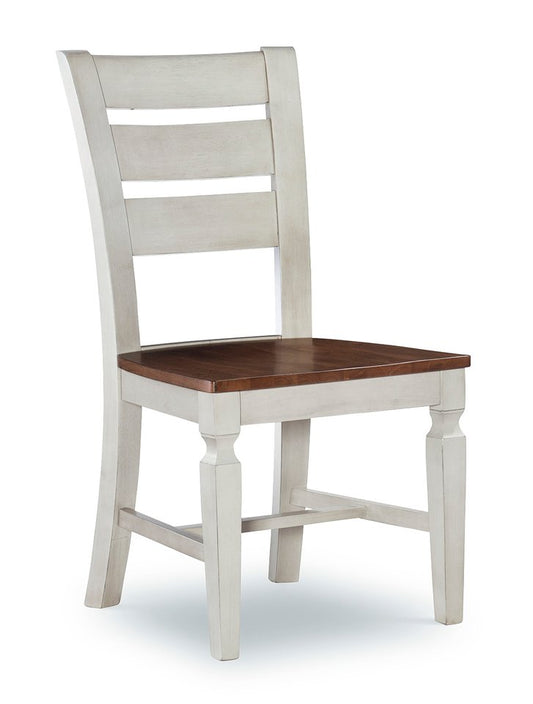 Vista - Ladder Back Chair in Hickory & Shell