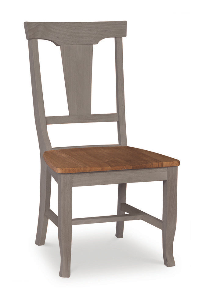 Vista - Panel Back Chair in Hickory & Stone