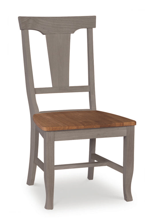 Vista - Panel Back Chair in Hickory & Stone