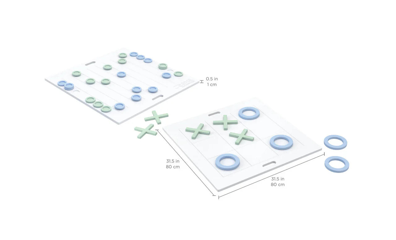 Ledge Lounger - Checkers & Tic Tac Toe