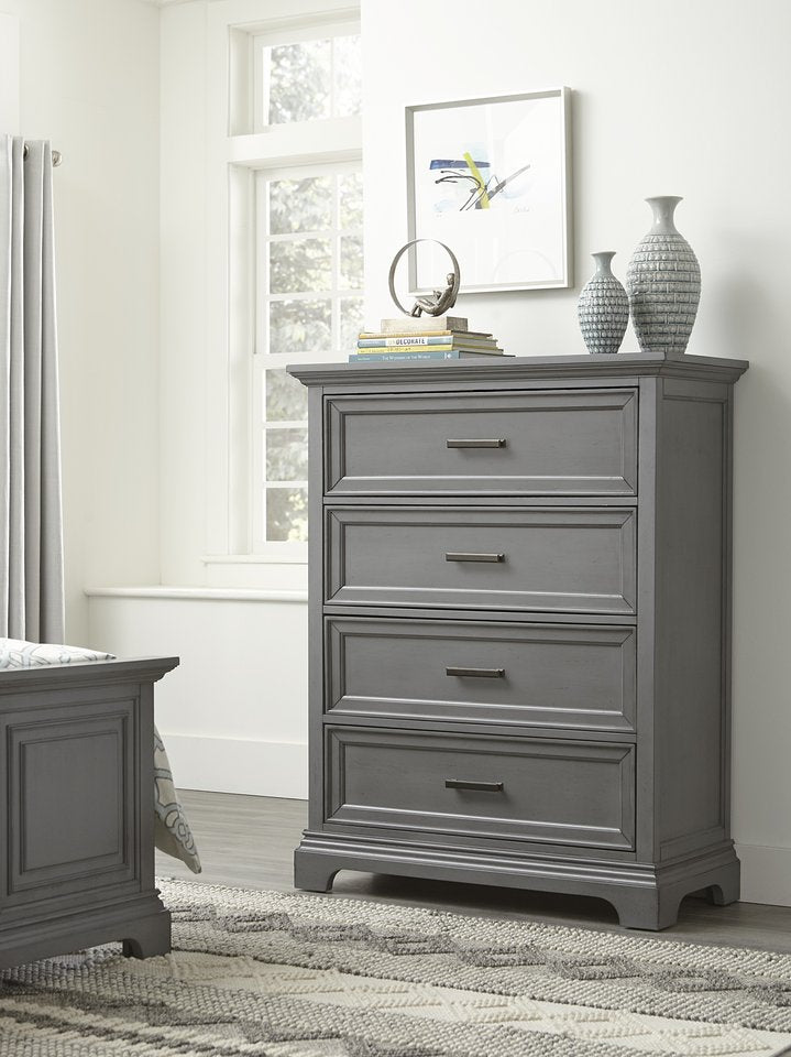 Summit - 4 Drawer Chest in Heather Gray