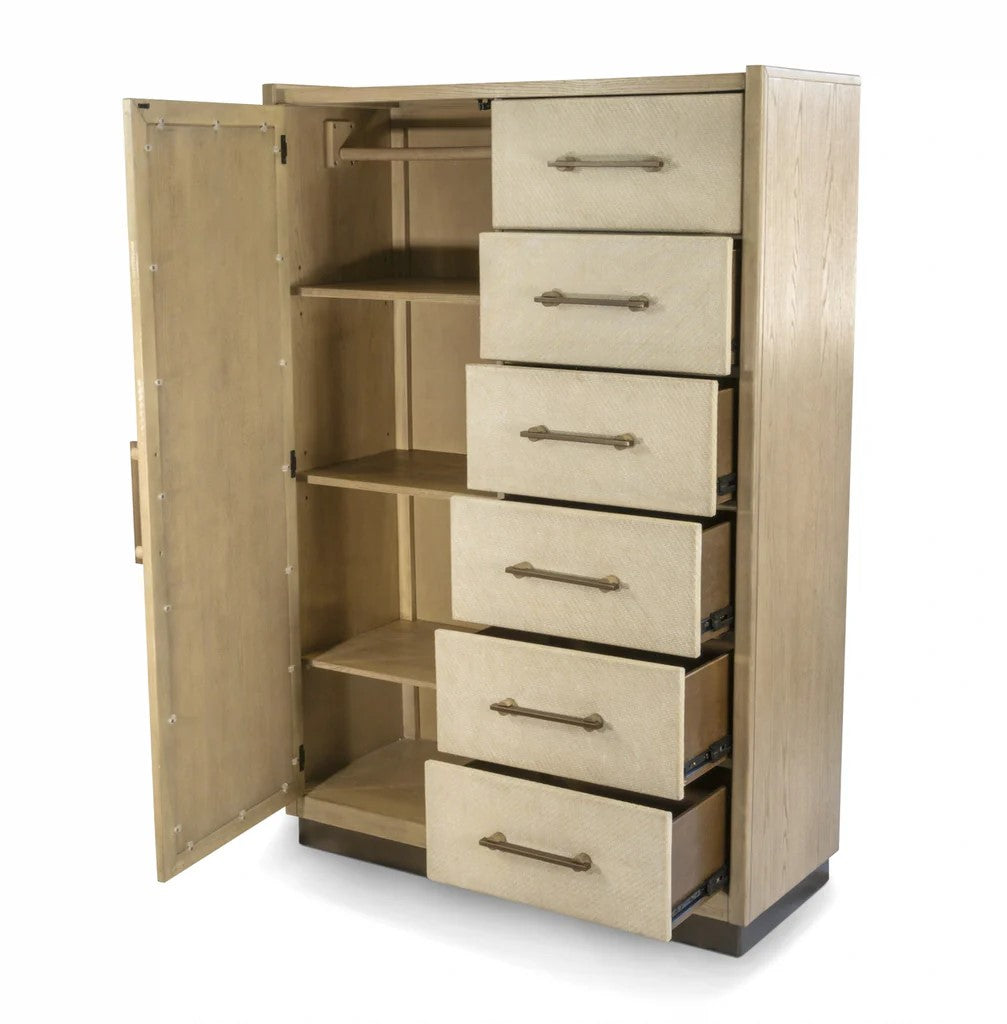 Sea Winds - Rio Vista Woven Mirrored Door Chest