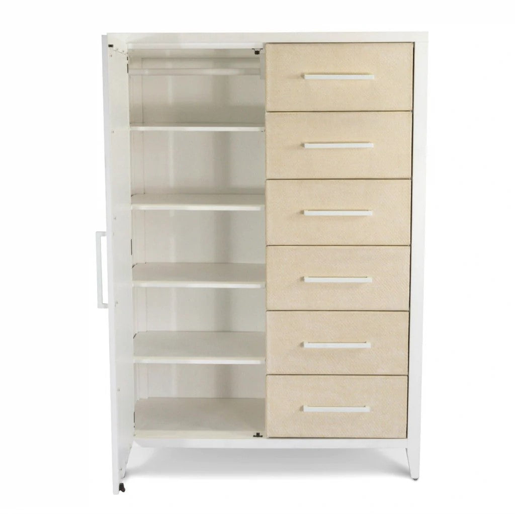 Sea Winds - Miramar Woven Mirrored Door Chest