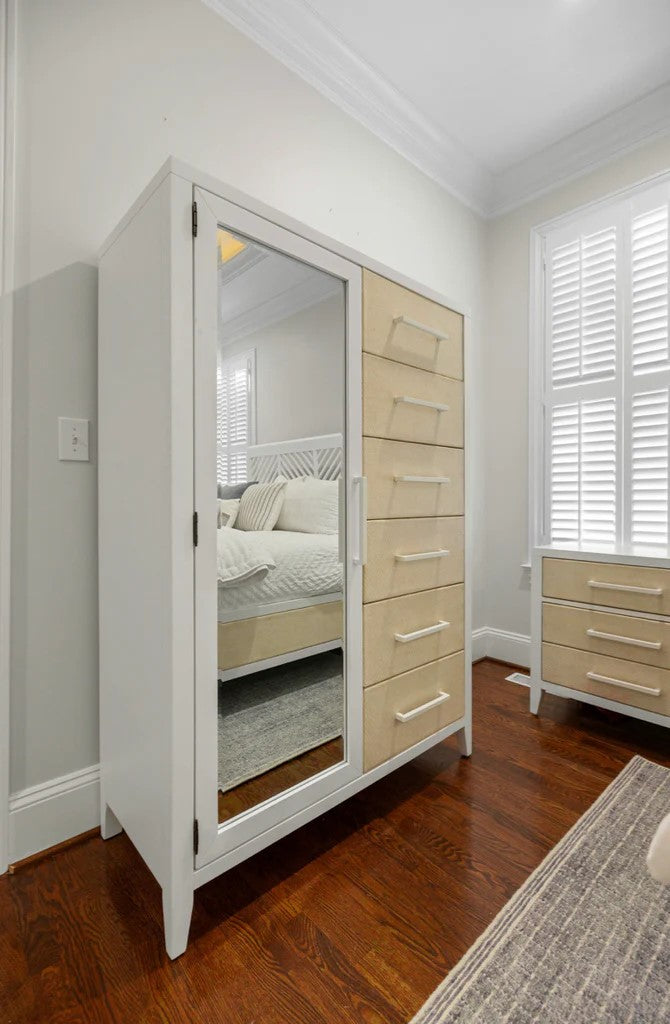 Sea Winds - Miramar Woven Mirrored Door Chest