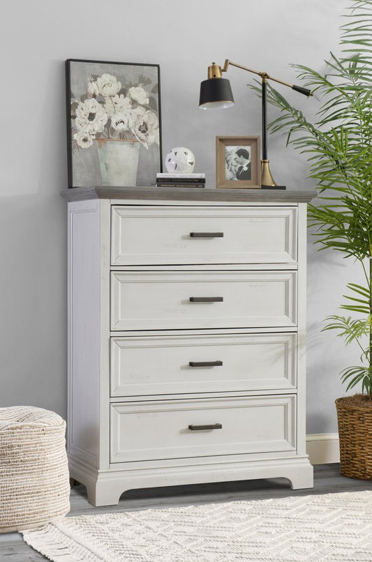Summit - 4 Drawer Chest in Mist & Heather Gray