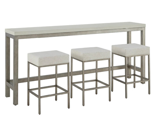 Universal - Oasis-Coastal Living Home Oasis Console with Stools