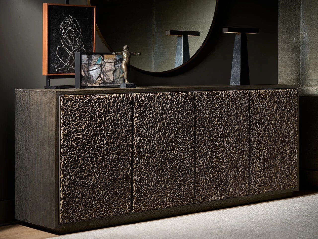 Universal - Mist & Veil-Modern Blossom Credenza