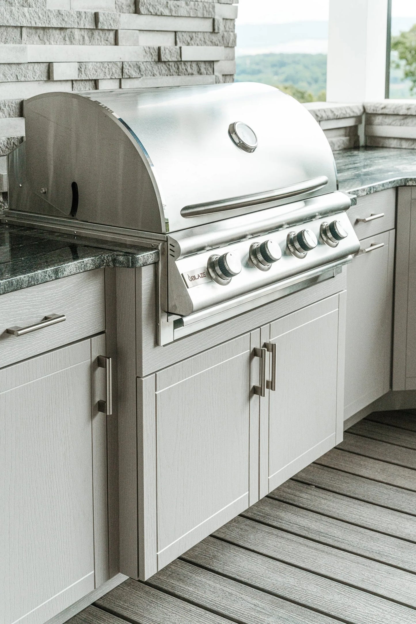 OPEN AIR OUTDOOR KITCHENS - STRAIGHT RUN (2 PREP AREAS & SINK)