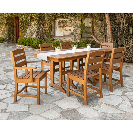 POLYWOOD Lakeside 7-Piece Farmhouse Dining Set FREE SHIPPING