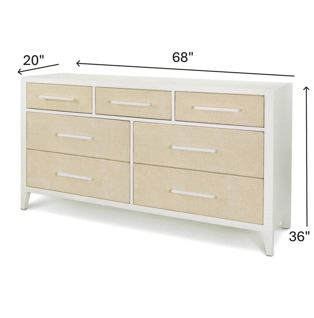 Sea Winds - Miramar 7 Drawer Woven Dresser