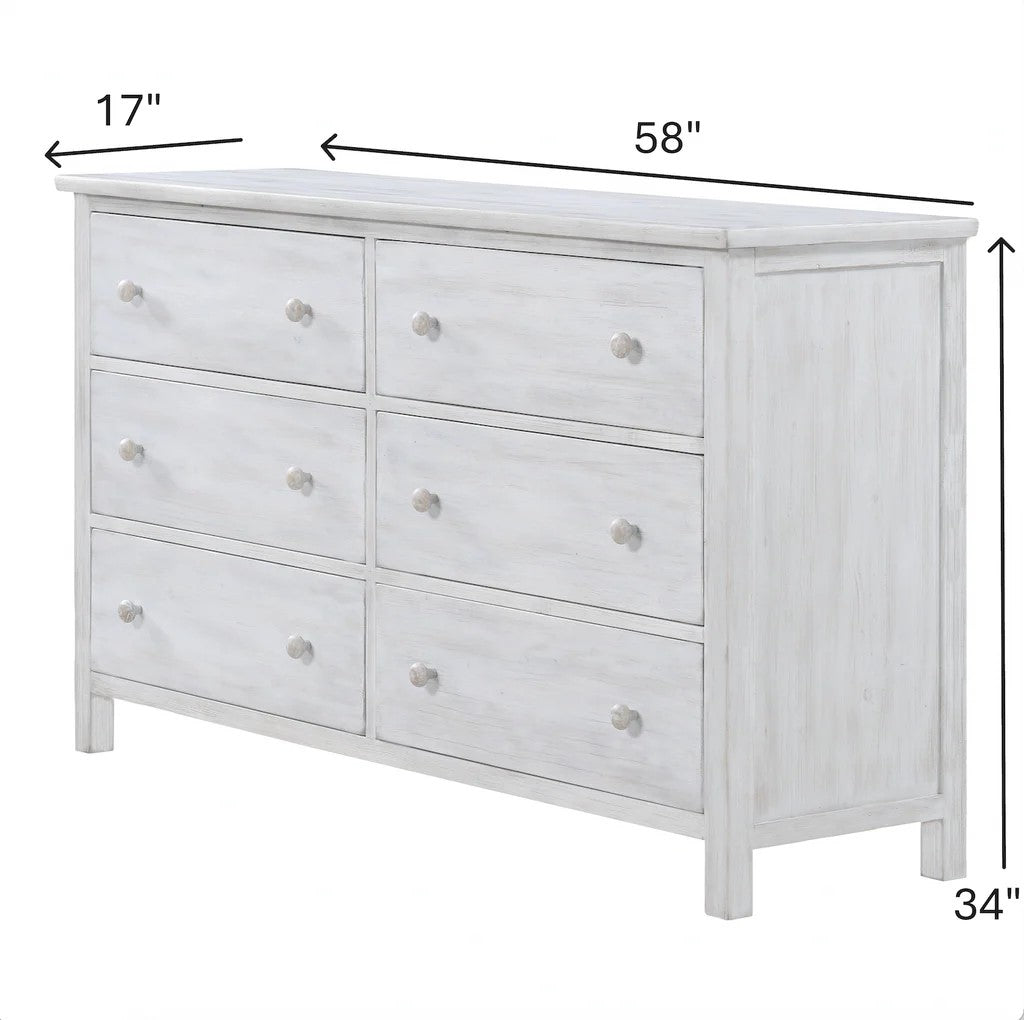 Sea Winds - Geneva 6 Drawer Dresser