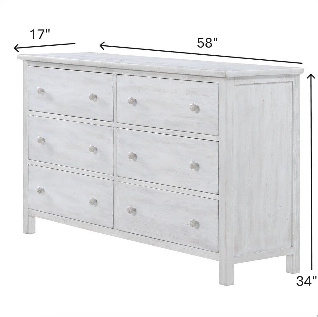 Sea Winds - Geneva 6 Drawer Dresser