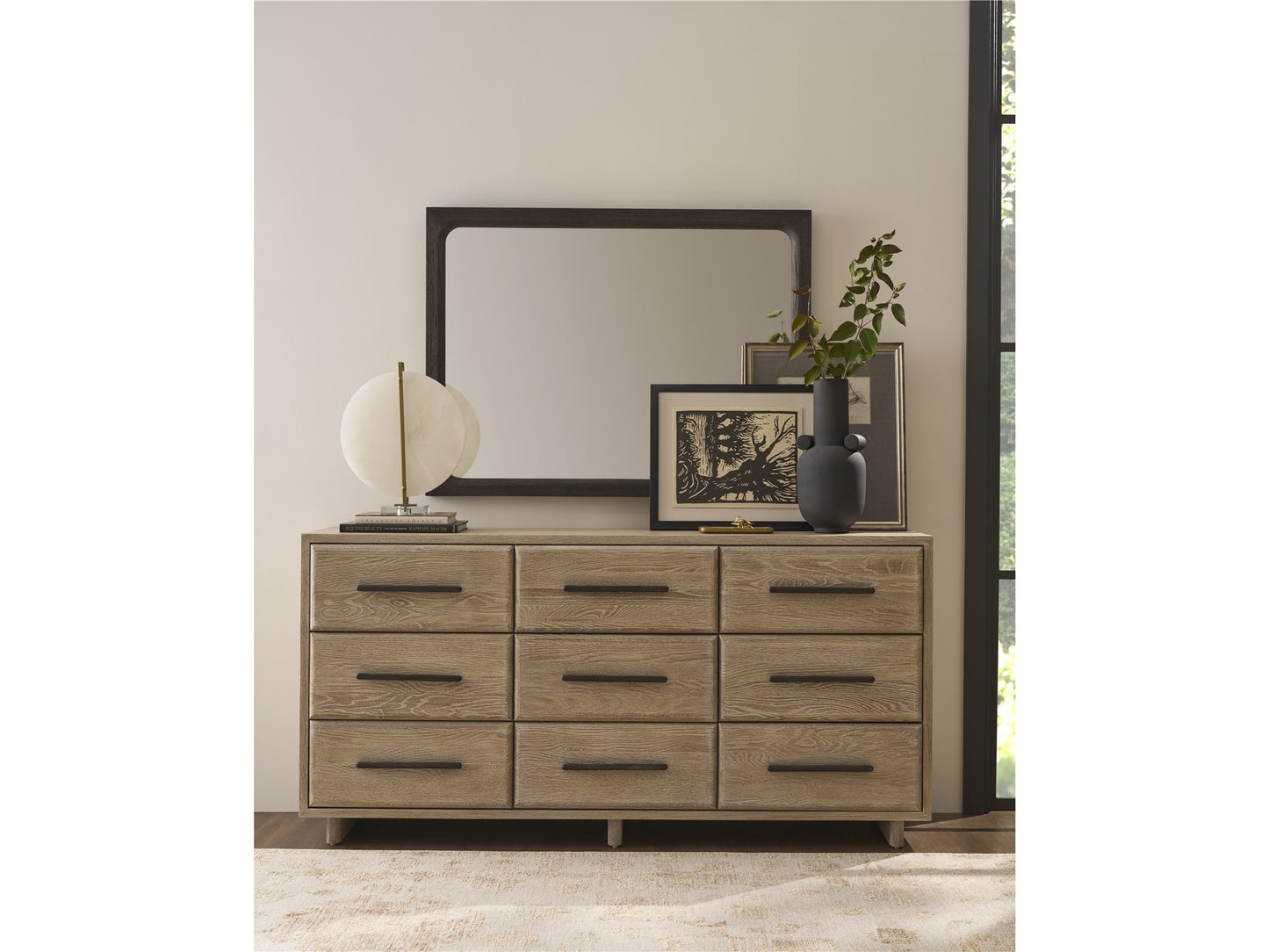 Universal - Sable & Desert-Modern Desert Nine Drawer Dresser