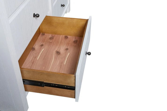 Pleasant Hill - Ivory Tall Dresser