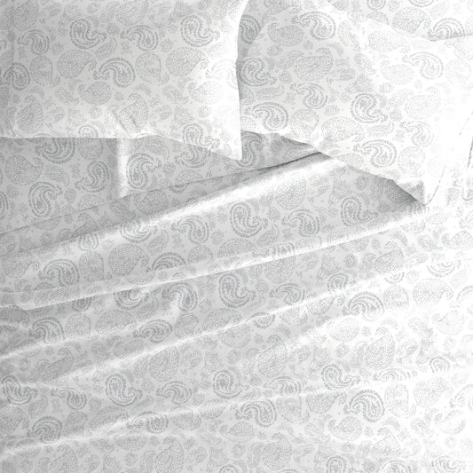 Coarse Paisley 4-Piece Patterned Sheet Set