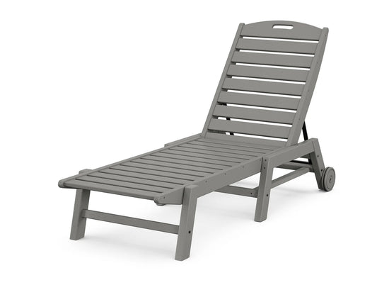 Polywood - Nautical Chaise with Wheels - FREE SHIPPING
