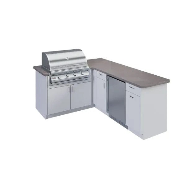 OPEN AIR OUTDOOR KITCHENS - L SHAPED (SMALL PREP AREA)