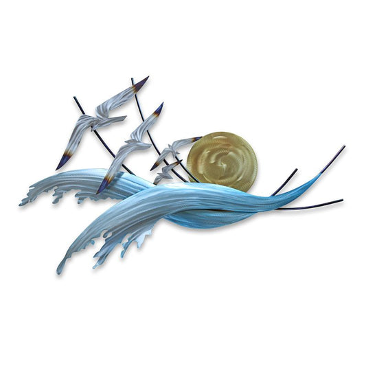 COPPER ART - WAVE RIDERS (SEAGULLS & WAVES)