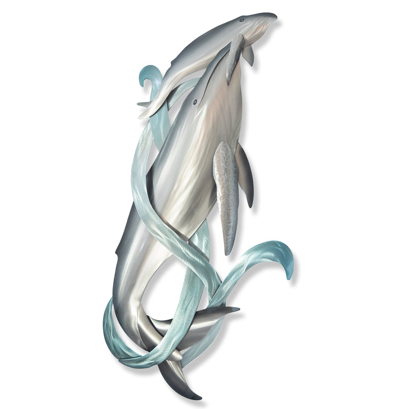 COPPER ART - HUMPBACK WHALE WITH CALF