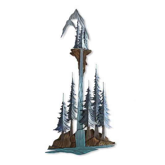 COPPER ART - MOUNTAIN WATERFALL