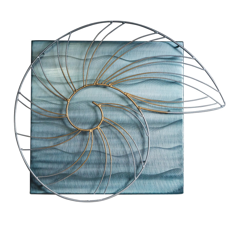 COPPER ART - NAUTILUS SHELL SQUARE