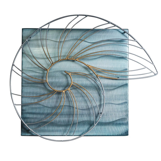 COPPER ART - NAUTILUS SHELL SQUARE