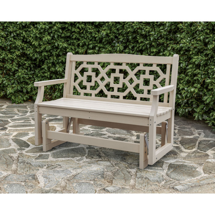 Polywood - Chinoiserie 48” Glider - FREE SHIPPING