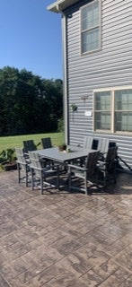 Polywood - Modern Adirondack 9-Piece Farmhouse Trestle Dining Set - FREE SHIPPING