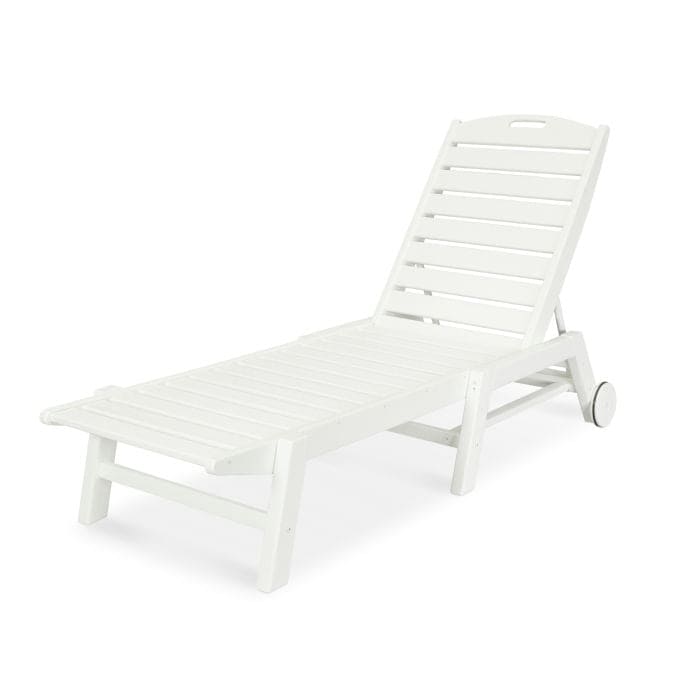 POLYWOOD Nautical Chaise with Wheels in Vintage Finish FREE SHIPPING